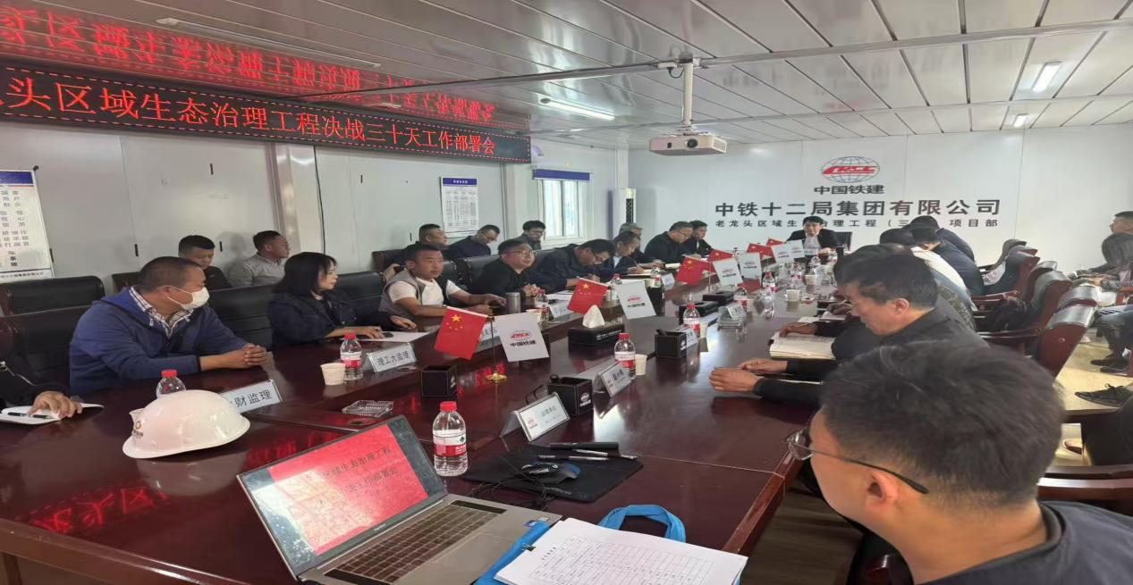 老龍頭區(qū)域生態(tài)治理工程決戰(zhàn)三十天工作部署會(huì)暨城運(yùn)支部“黨員突擊隊(duì)” 成立授旗儀式順利舉行